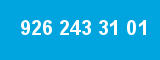 926 243 31 01 926 243 31 01